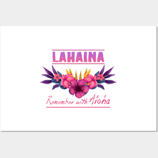 Lahaina Remember with Aloha Posters and Art